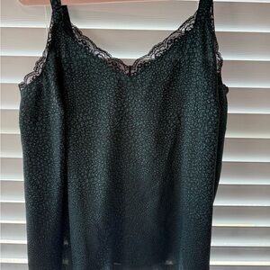 Lane Bryant Black Lace Trim Chemise